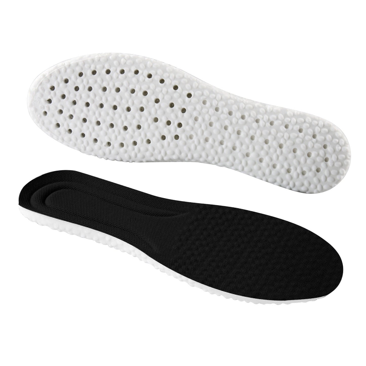 Steppers Insoles for Men Women, Massage Insole, Cloud Insole, Men's Comfortble Steppers Shoe Insoles Inserts, Memory Foam with Arch Surpport Insoles for Arch Pain,Advanced Sport Massaging Insoles Black 35-36