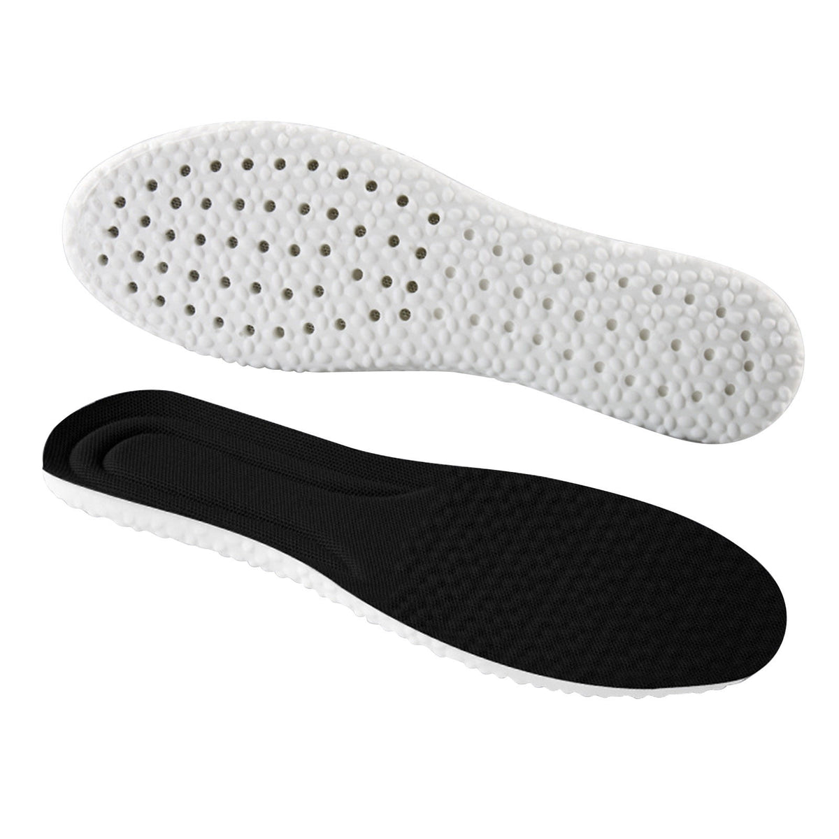 Steppers Insoles for Men Women, Massage Insole, Cloud Insole, Men's Comfortble Steppers Shoe Insoles Inserts, Memory Foam with Arch Surpport Insoles for Arch Pain,Advanced Sport Massaging Insoles Black 39-40