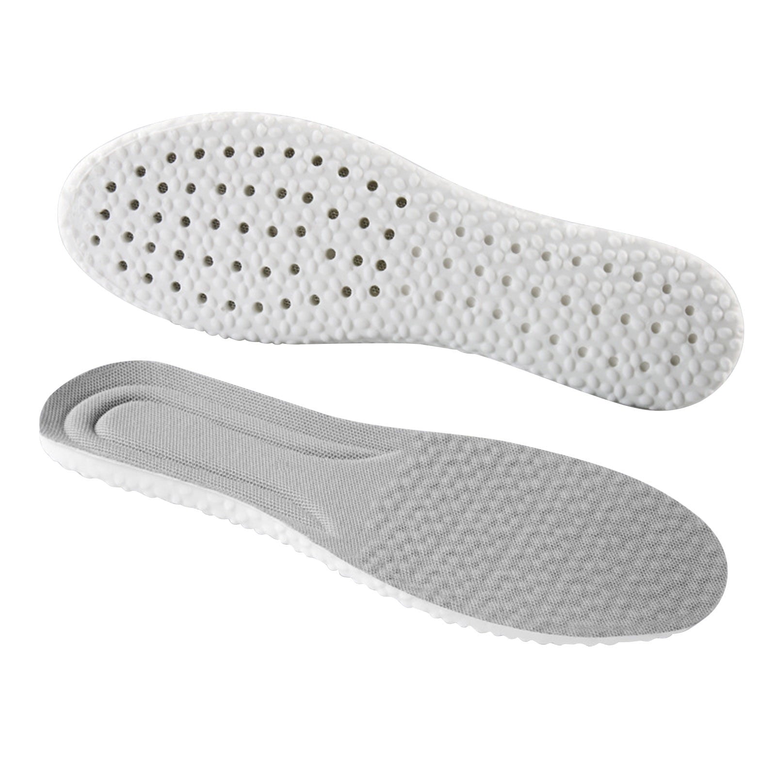 Steppers Insoles for Men Women, Massage Insole, Cloud Insole, Men's Comfortble Steppers Shoe Insoles Inserts, Memory Foam with Arch Surpport Insoles for Arch Pain,Advanced Sport Massaging Insoles Grey 35-36