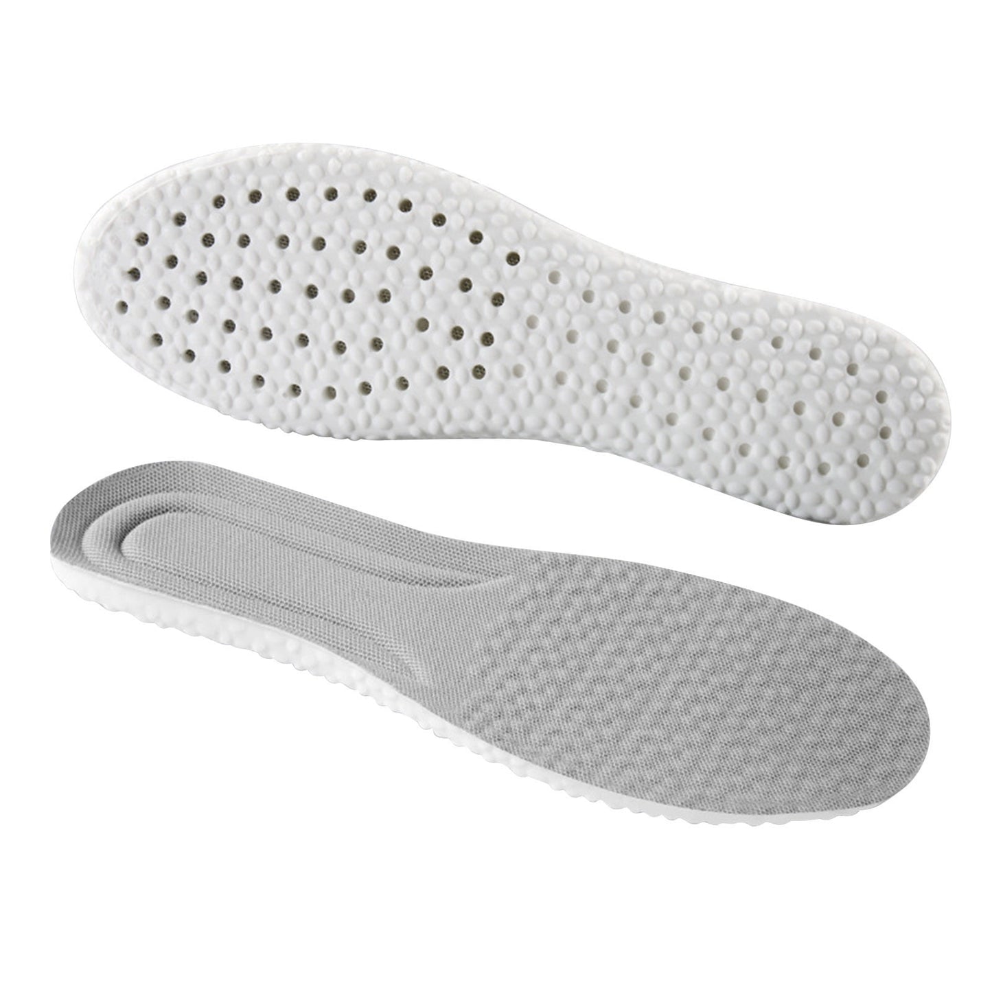 Steppers Insoles for Men Women, Massage Insole, Cloud Insole, Men's Comfortble Steppers Shoe Insoles Inserts, Memory Foam with Arch Surpport Insoles for Arch Pain,Advanced Sport Massaging Insoles Grey 43-44