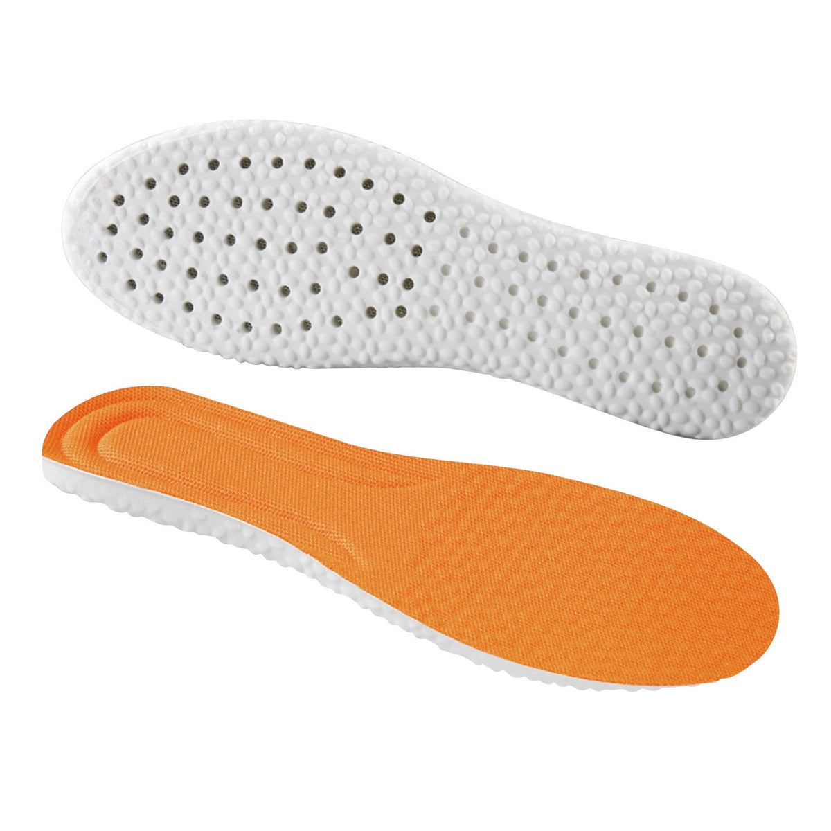 Steppers Insoles for Men Women, Massage Insole, Cloud Insole, Men's Comfortble Steppers Shoe Insoles Inserts, Memory Foam with Arch Surpport Insoles for Arch Pain,Advanced Sport Massaging Insoles Orange 41-42