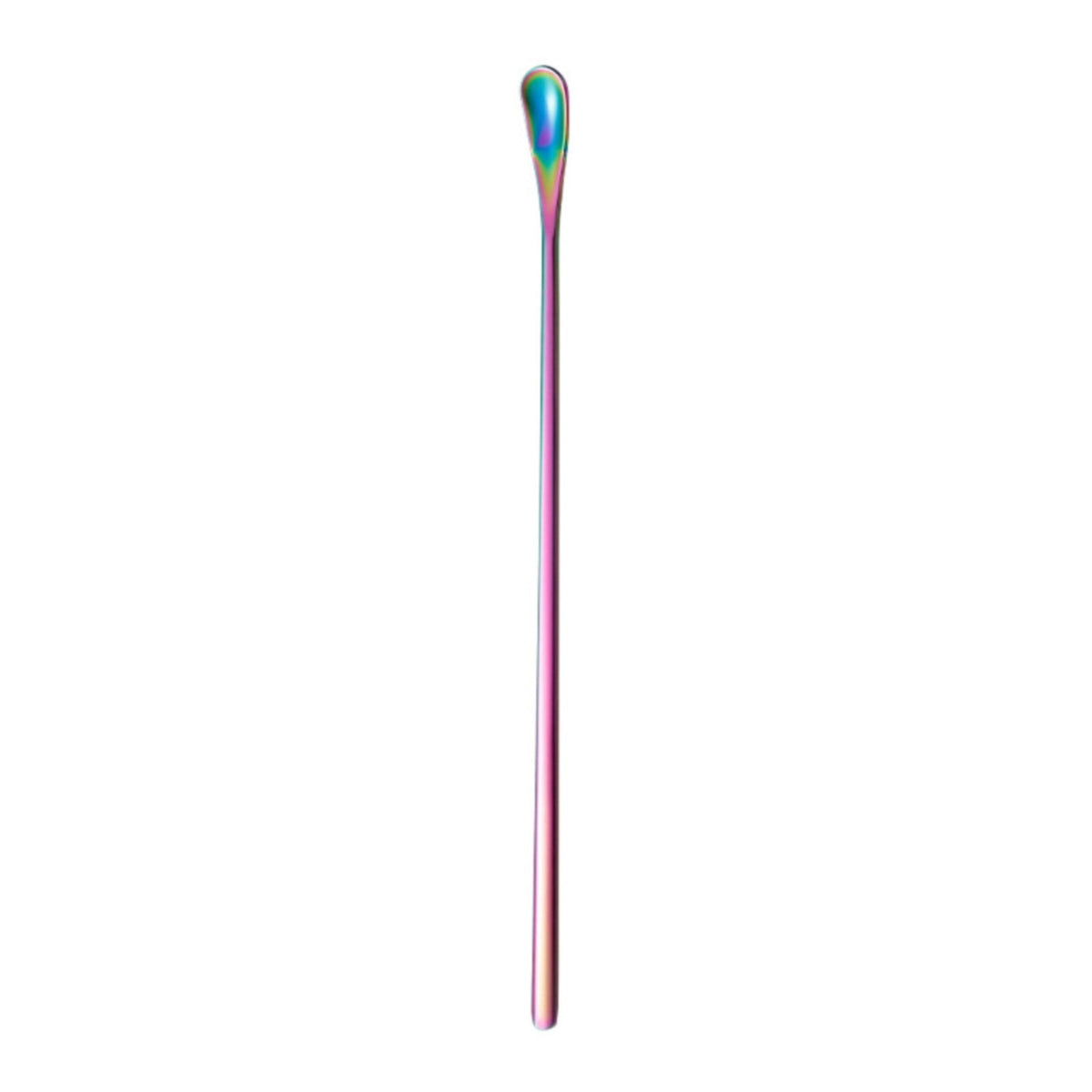 Stainless Steel Coffee Stirring Spoons,Reusable Drink & Cocktail Stir Sticks Scoop,Stainless Steel Stirring Spoons For Coffee Cocktail Mixing Spoon With Long Handle Stir Sticks,Multicolor 8.8" Gold