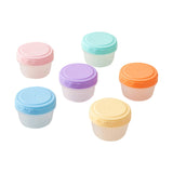 6Pcs 2Oz Small Containers With Lids,Reusable Plastic Storage Jars For Snack And Puree, Salad Dressing Container To Go, Storage Containers, Freezer Food Containers, Dishwasher Safe,Bpa Free 6PCS