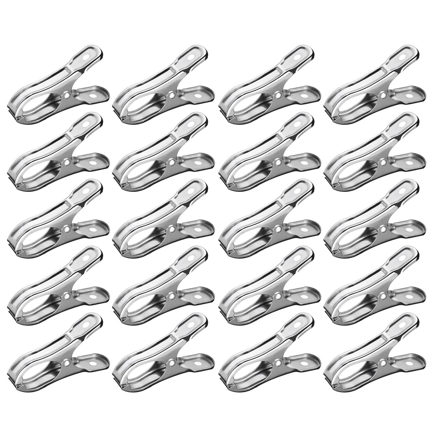 20 Pcs Garden Clips,Heavy Duty Stainless Steel Greenhouse Clamps,Strong Grip Greenhouse Clips,Metal Clips For Netting, Shade Cloth, Plant Cover On Garden Hoops Or Greenhouse Hoops,(20PCS,2.16 in) 20PCS