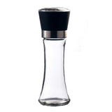 Stainless steel and glass salt and pepper grinder