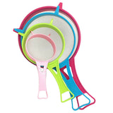 4 Pcs Plastic Mesh Strainer Colander Set,Nylon Mesh Strainer Food Yogurt Mesh Sieve,Plastic Mesh Colander,Reusable Coffee Filter With \u200bHandle Kitchen Tools for Filtering Juice Milk 4PCS
