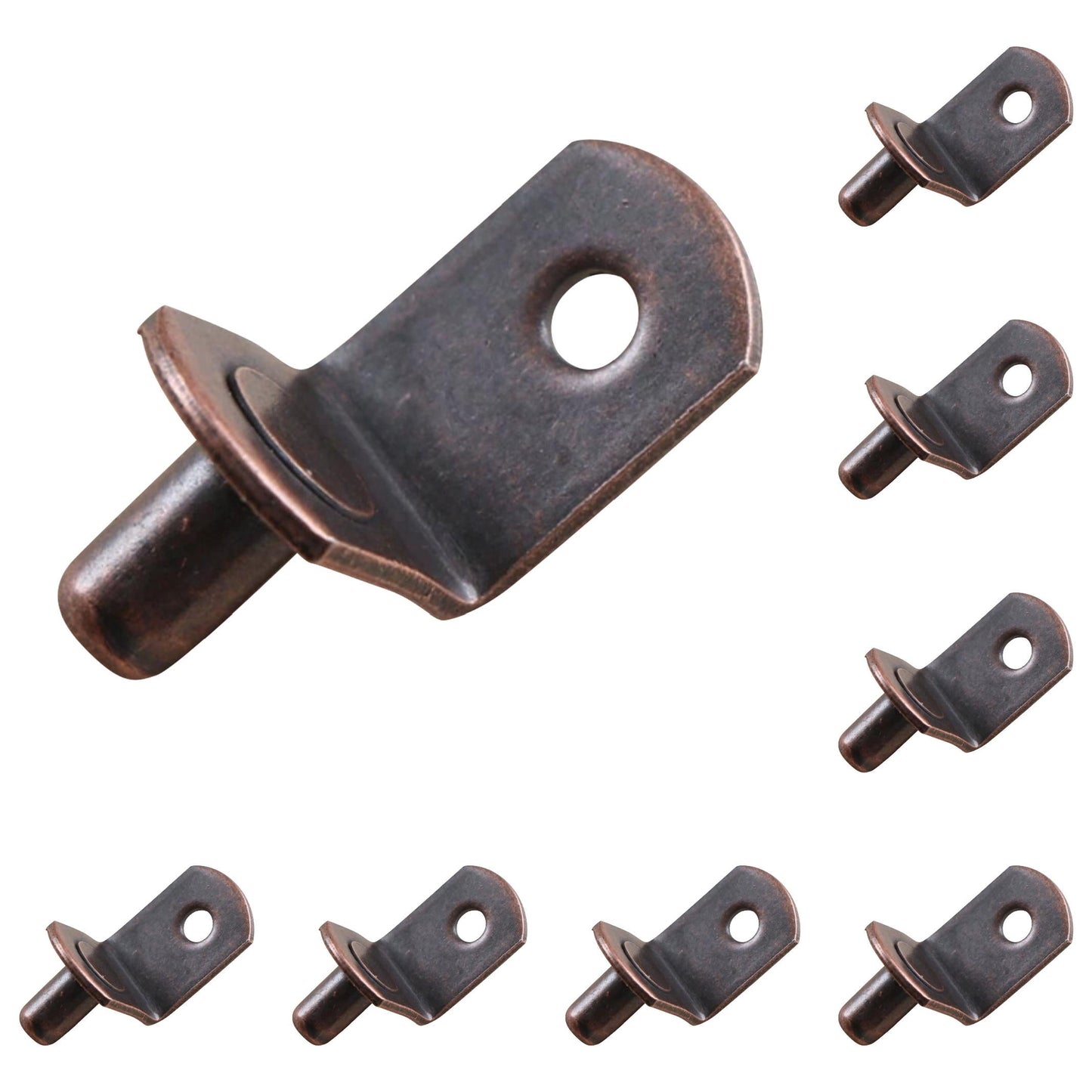 20 Pcs Shelf Support Peg,L Shaped Metal Shelf Peg With Hole,6 Mm Cabinet Shelf Bracket Peg,L-Shaped Plated Shelf Pins Holders for Bookcase Kitchen Closet Shelf Shelves Furniture Cabinet,20PCS C