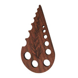 Herb Stripper 8 Holes,Herb Stripper Tool,Wooden Herb Stripper Vegetable Leaf Remover,Different Aperture Designs Wood Stripping Strippers Suitable for Herbs, Parsley, Coriander, Thyme,Khaki Brown