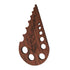 Herb Stripper 8 Holes,Herb Stripper Tool,Wooden Herb Stripper Vegetable Leaf Remover,Different Aperture Designs Wood Stripping Strippers Suitable for Herbs, Parsley, Coriander, Thyme,Khaki Brown