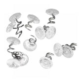 50 Pcs Upholstery Tacks Headliner Pins,Bed Skirt Pins Twist,Upholstery Tacks for Furniture,Spiral Push Pins With Clear Heads,Clear Heads Twist Pins for Slipcovers And Bed Skirts,Sofa Covers 50PCS