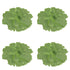4 Pcs Flower Placemat,3D Flower Placemats,Flower Shape Placemat,Heat-Resistant And Washable Placemat for Dining Table,Tablemats Kitchen Table Setting Decorative for Wedding Holiday Dining Table,Red Green