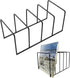 Vinyl Record Storage Holder Stand, Premium Metal Wire Magazine Rack and Book Holder, Functional and Contemporary Vinyl Record Rack Organizer, 1 Pcs, 9.84x4.72x4.72 9.84" x 4.72" x 4.72" Black