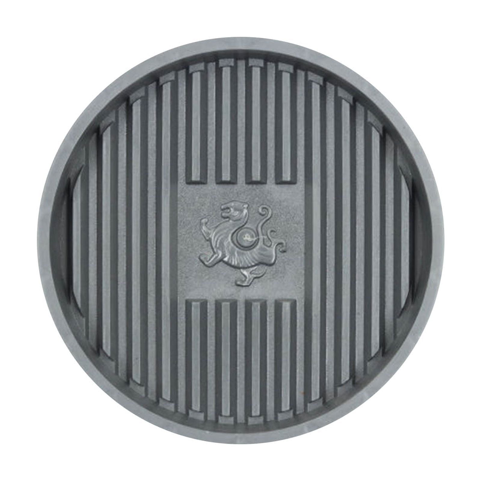 Universal Plunger Tray and Mat,Toilet Plunger Holder with Drip Tray,Quick Air Drying for Bathroom and Kitchen,Thick Plastic Plant Saucer for Indoor Outdoor Potted Plants Gray