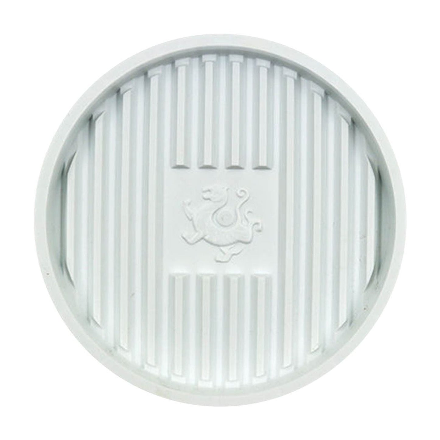 Universal Plunger Tray and Mat,Toilet Plunger Holder with Drip Tray,Quick Air Drying for Bathroom and Kitchen,Thick Plastic Plant Saucer for Indoor Outdoor Potted Plants White