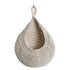 Woven Breads Baskets, Oval Small Fruit Baskets, Stackable Plastic Wicker Baskets for Serving Vegetables, Kitchen, Restaurant, Outdoor, Imitation Rattan, 1 Pcs, 7.48x5.11x2.75 11.02" x 8.27" Beige