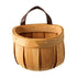 Woven Breads Baskets, Oval Small Fruit Baskets, Stackable Plastic Wicker Baskets for Serving Vegetables, Kitchen, Restaurant, Outdoor, Imitation Rattan, 1 Pcs, 7.48x5.11x2.75 5.0" x 4.9" Khaki
