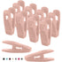 Light Pink Velvet Hangers, Durable Non- Breaking Velvet Clips, Strong Finger Clips for Thin Hangers, Perfect for Suits, Skirts, Pants & Small Clothes, 20 Pcs, 2.6x0.9 2.6" x 0.9" Light Pink*20