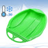 Round Snow Sled Disc for niñas & Adults, Durable PP Plastic Sand Slider & Winter Ski Pad, Non-Slip Design with Deep Seat for Safe Snow, Grass, and Sand Adventures, Supports Up to 100kg Green
