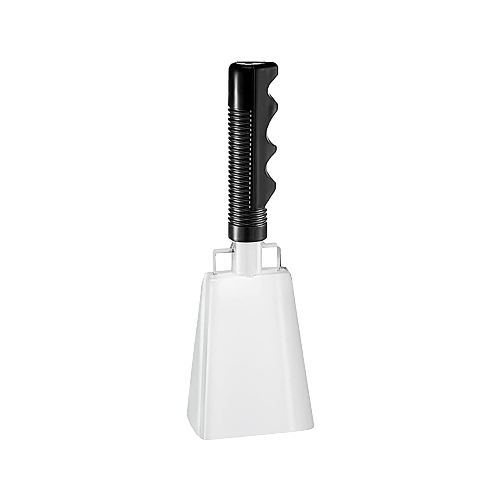 2025 120dB Loud Brass Cowbell with Non-Slip Handle and Adjustable Strap,Perfect for Sporting Events like Baseball and Football Games,Also Ideal for Graduations,Parades,and Cheerleading Activities White
