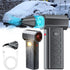 Mini Turbo Snow Blower,Turbo Blower for Car with Magnetic Nozzle,Portable Snow Turbo Blower,Ideal for Vehicle Snow Removal and Home Cleaning,5000W Snow Blower for Car Windshield Snow Removal Black
