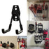Garage Storage Utility Hooks, Heavy Duty Garage Hooks, Garage Garden Tool Organizer, Steel Wall Mount Hooks, Garden Small U Hooks, Wall Mount Hanger Organizer for Tools, 1 Pcs, 2.56x2.05x4.33 2.56" x 2.05" x 4.33" Black