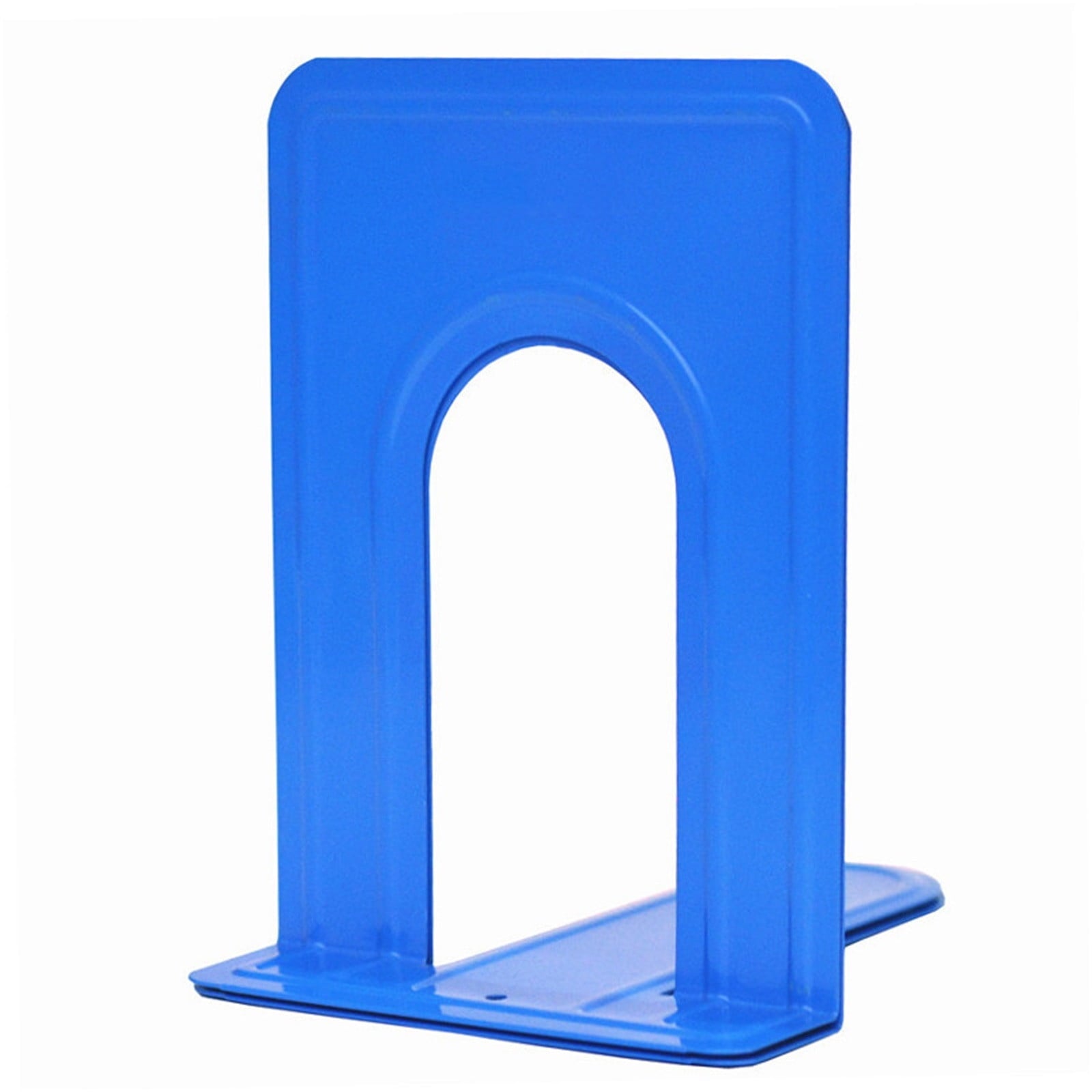 Metal Book Ends for Shelves, Heavy Duty Bookends for Office Home Kitchen Decorative, Nonskid Book Ends to Hold Heavy Books, 1 Pairs/2 Pcs, 5.71x4.92x6.61 5.71" x 4.92" x 6.61" blue/1 Pair