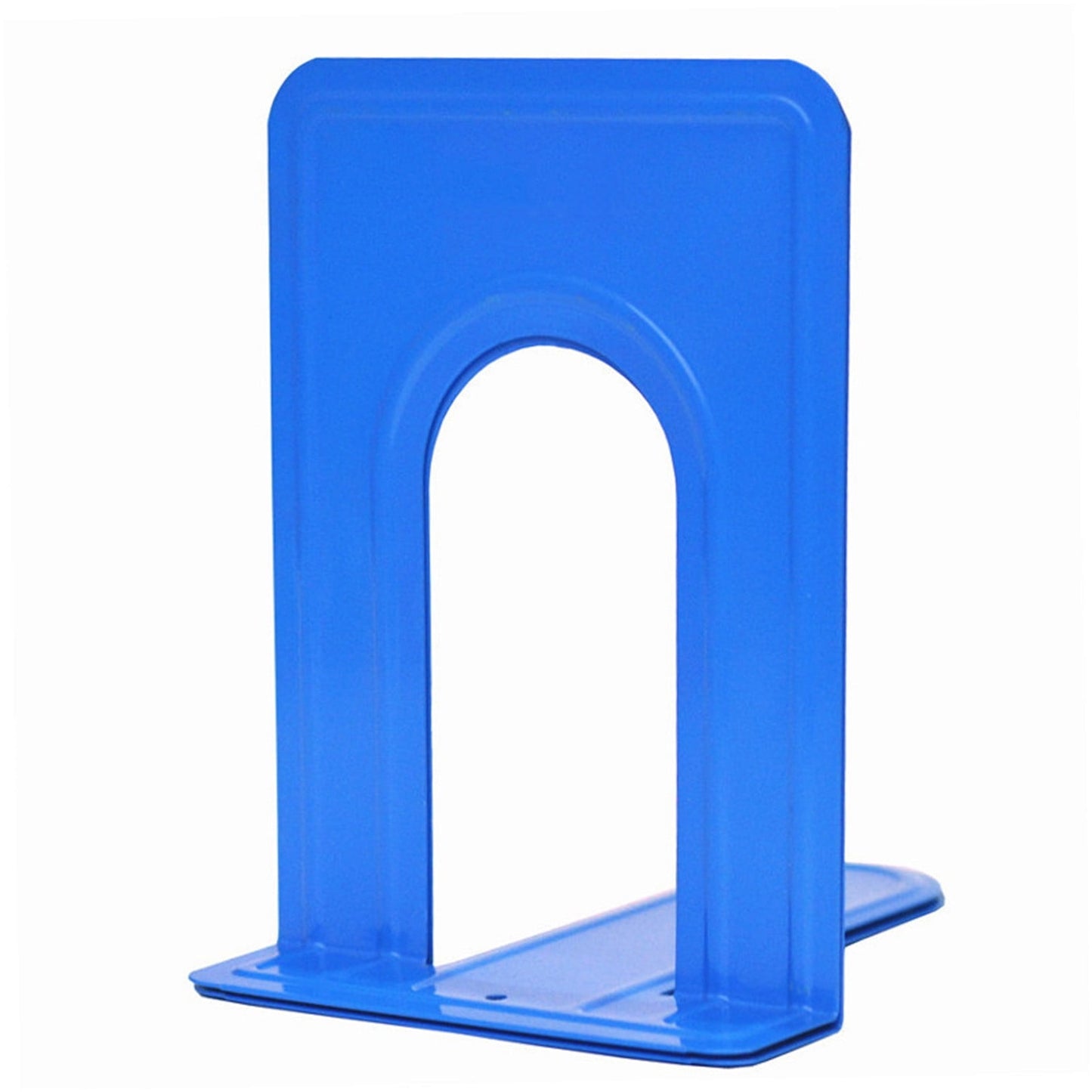 Metal Book Ends for Shelves, Heavy Duty Bookends for Office Home Kitchen Decorative, Nonskid Book Ends to Hold Heavy Books, 1 Pairs/2 Pcs, 5.71x4.92x6.61 5.71" x 4.92" x 6.61" white/1 Pair