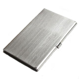 Slim Business Card Case for Men & Women, Pocket Metal Case, Professional Stainless Steel Business Card Holders, Purse Name Card Holder, Buckle Style Shut, 1 Pcs, 3.62x2.28 3.62" x 2.28" Silver*4