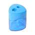 2025 Double Hole Oval Pencil Sharpener with Transparent Cover,Carbon Steel Blades for Safe Sharpening,Leak-Proof Shavings Container,Portable Design for niñas,estudiantes,and Office Use