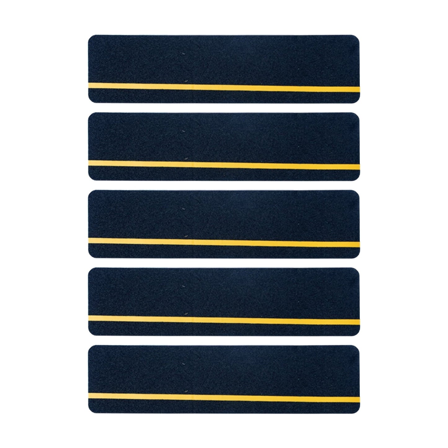 5-Pack Weather Resistant Exterior Grip Tape,Outdoor Stair Treads Non Slip for Wooden Steps - Non Slip Stair Treads - Anti Sniña Strips - Waterproof Adhesive Treads by,24x3.9in Black