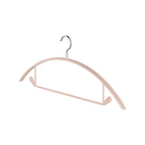 Premium Velvet Hangers, Heavyduty- Non Slip No Shoulder Bump Suit Hanger - Chrome Hooks,Space Saving Round Clothes Hanger for Coat,Sweater,Jackets,Pants,Household Silicone Clothes Hanger ( 10 Pack) Beige