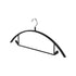 Premium Velvet Hangers, Heavyduty- Non Slip No Shoulder Bump Suit Hanger - Chrome Hooks,Space Saving Round Clothes Hanger for Coat,Sweater,Jackets,Pants,Household Silicone Clothes Hanger ( 10 Pack) Black