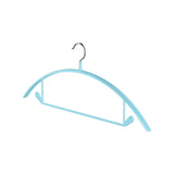 Premium Velvet Hangers, Heavyduty- Non Slip No Shoulder Bump Suit Hanger - Chrome Hooks,Space Saving Round Clothes Hanger for Coat,Sweater,Jackets,Pants,Household Silicone Clothes Hanger ( 10 Pack) Blue
