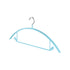 Premium Velvet Hangers, Heavyduty- Non Slip No Shoulder Bump Suit Hanger - Chrome Hooks,Space Saving Round Clothes Hanger for Coat,Sweater,Jackets,Pants,Household Silicone Clothes Hanger ( 10 Pack) Blue