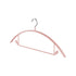 Premium Velvet Hangers, Heavyduty- Non Slip No Shoulder Bump Suit Hanger - Chrome Hooks,Space Saving Round Clothes Hanger for Coat,Sweater,Jackets,Pants,Household Silicone Clothes Hanger ( 10 Pack) Pink