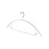 Premium Velvet Hangers, Heavyduty- Non Slip No Shoulder Bump Suit Hanger - Chrome Hooks,Space Saving Round Clothes Hanger for Coat,Sweater,Jackets,Pants,Household Silicone Clothes Hanger ( 10 Pack) White