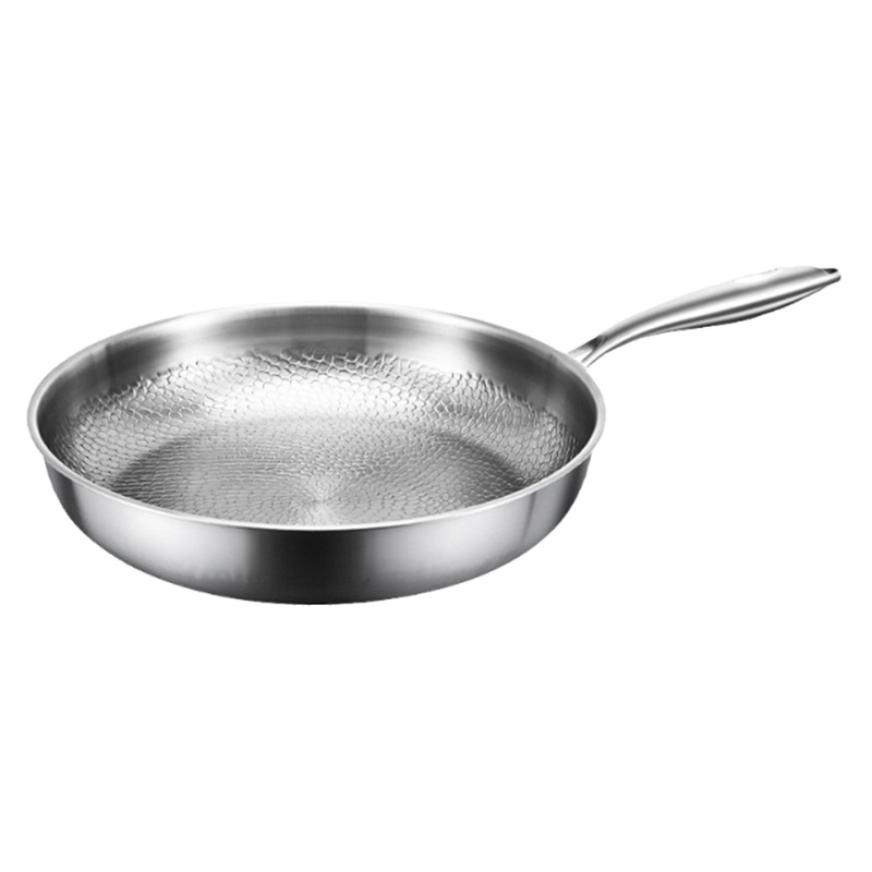 Titanium Pan,100% Non-toxic Titanium Pan,Non Stick Chemical-Free,Extreme Heat-Resistant & Lasts a Lifetime,Non-Stick Skillet for Home Use, Induction Cooktops And Gas Stoves for Omelettes Steaks 30cm