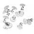 Heavy-Duty Upholstery Pins, Transparent Plastic Head Screw Nail for Upholstery and Fixed Blankets Sofa Sets Clear Heads Twist Pins Slipcovers Bedskirts, 50 Pcs, 0.6x0.39 0.6" x 0.39" Clear*50