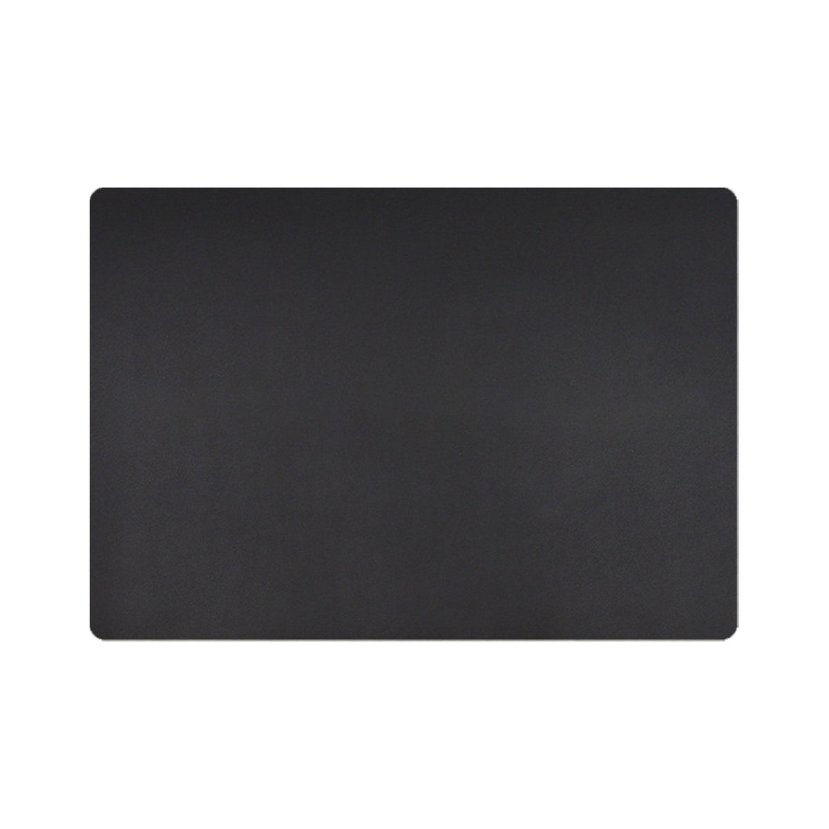 Yellow and black rectangular plastic placemat with a textured surface.