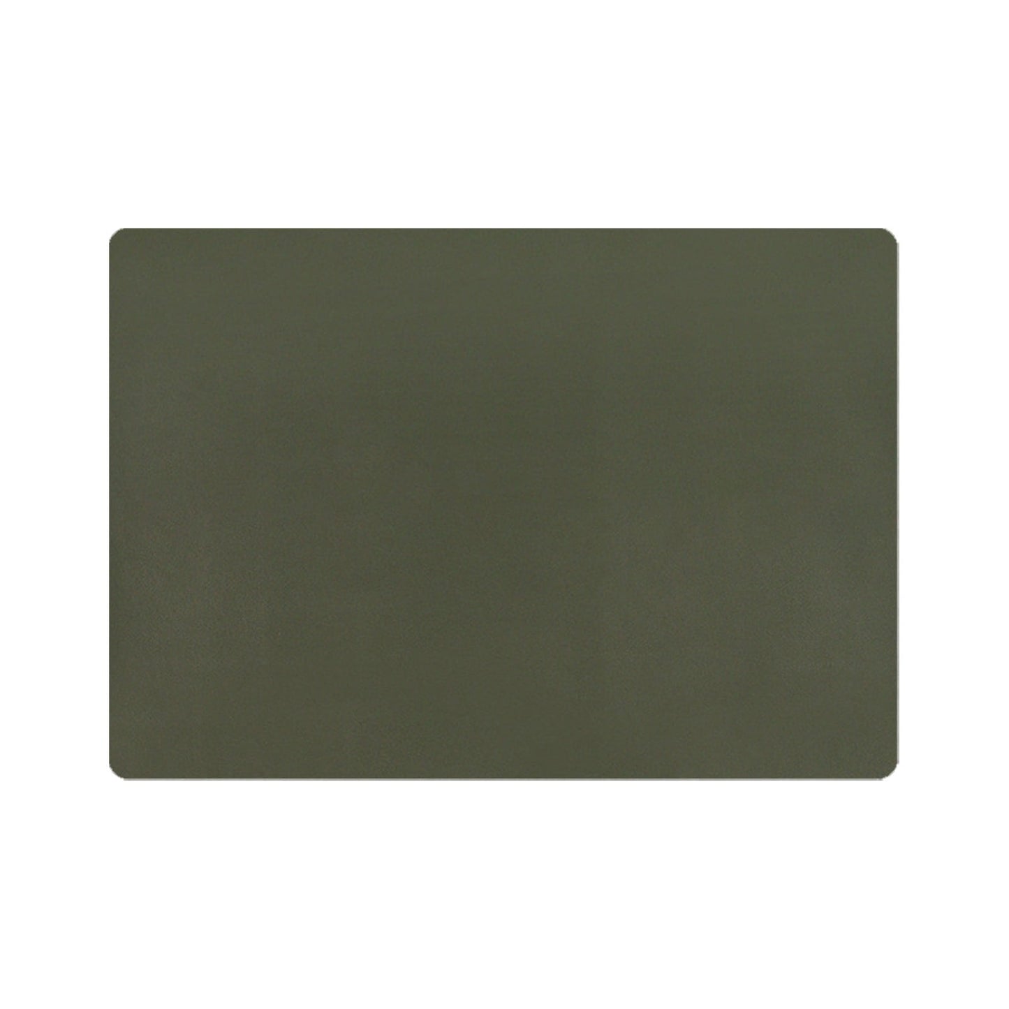 Yellow and dark green rectangular plastic placemat