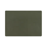 Yellow and dark green rectangular plastic placemat