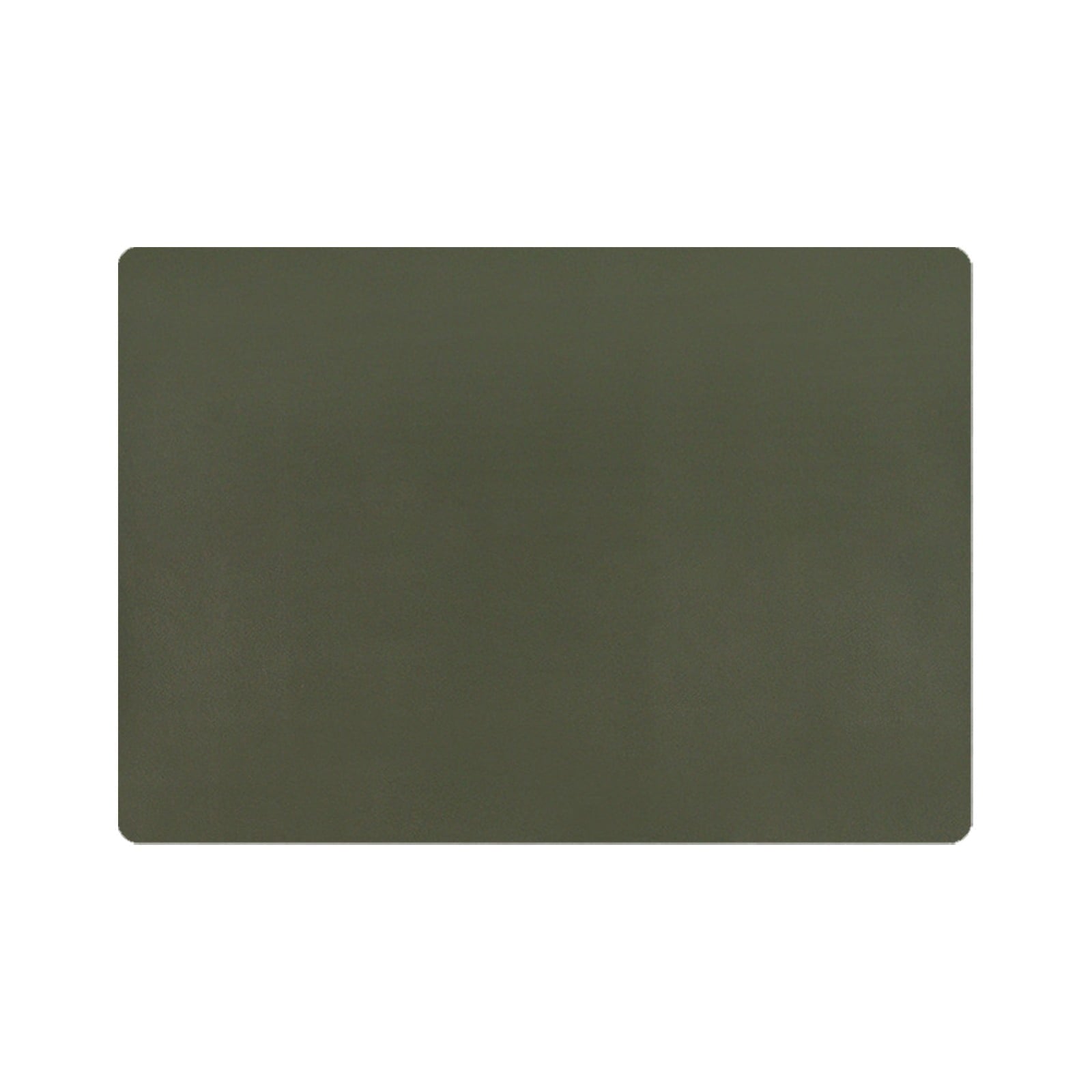 Yellow and dark green rectangular plastic placemat