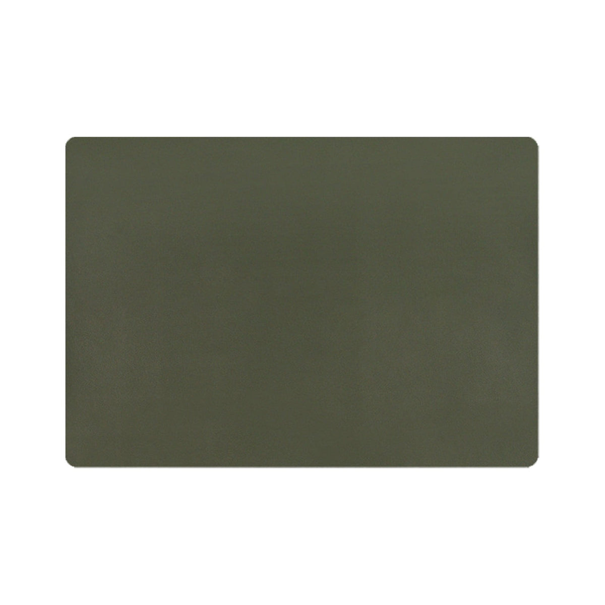 Yellow and dark green rectangular plastic placemat