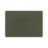 Yellow and dark green rectangular plastic placemat
