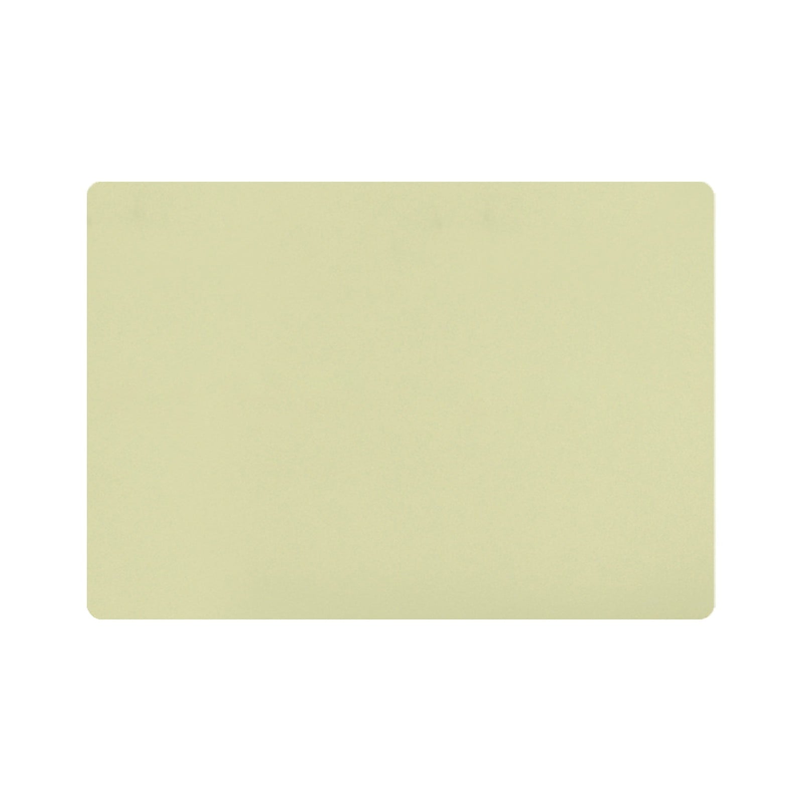 Yellow rectangle placemat with a subtle texture.