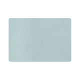 Yellow and blue rectangle placemat with a subtle textured pattern.