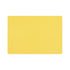 Yellow plastic placemat with a textured surface.