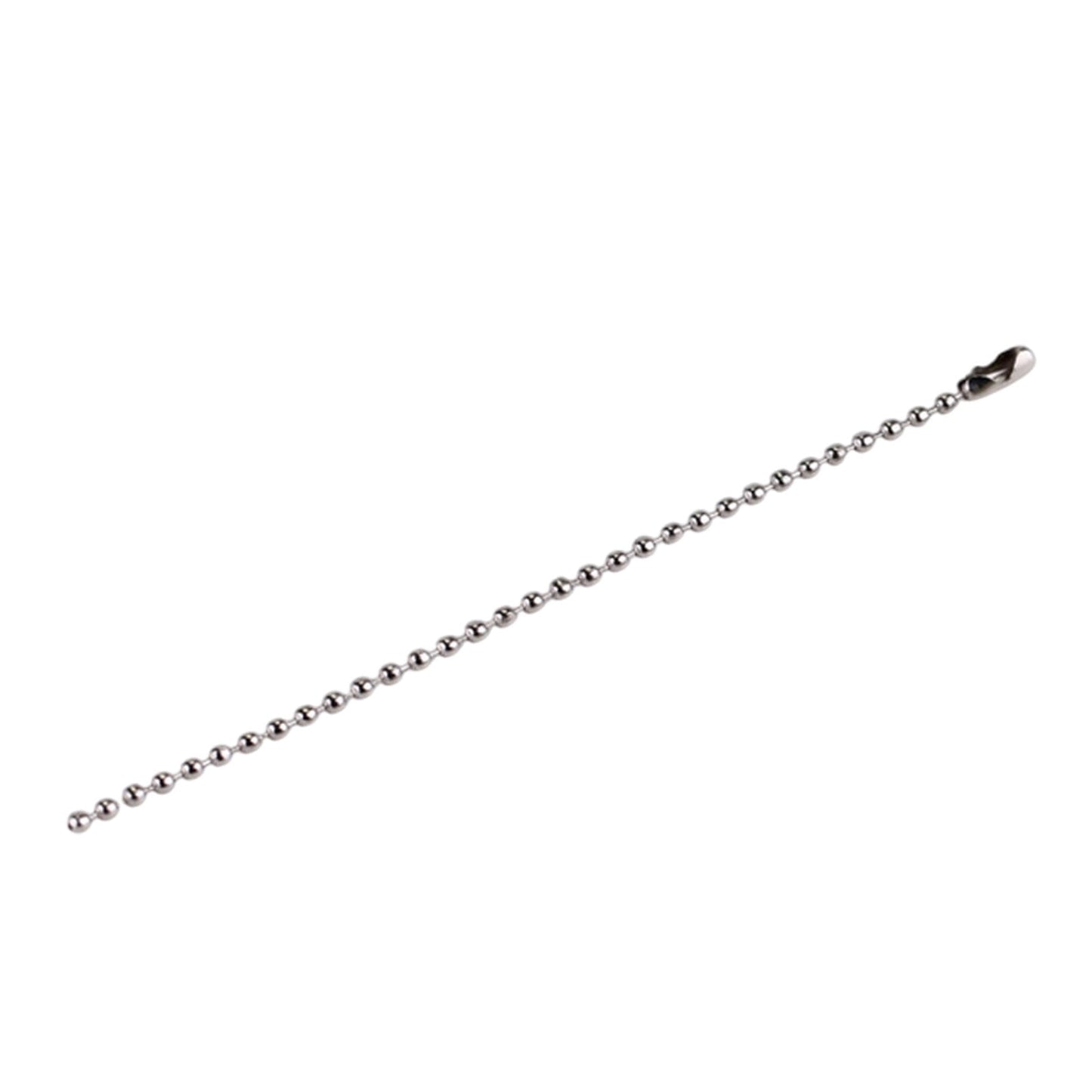 Dog Tag Chain Ball Chain Necklace Bulk, Military Blank Dog Tag Necklace for Men, Beaded Necklace Chains for Jewelry Making DIY Crafts,Silver Nickel Plated Metal 2.4mm Ball Bead Chain(100-Pack ) Silver