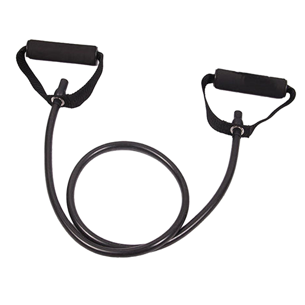 Resistance Bands with Handles, Exercise Bands with Handles, Single Resistance Bands for Resistance Training, Physical Therapy,Home Workouts, Fitness, Pilates,Shoulder And Neck Stretching Equipment Black