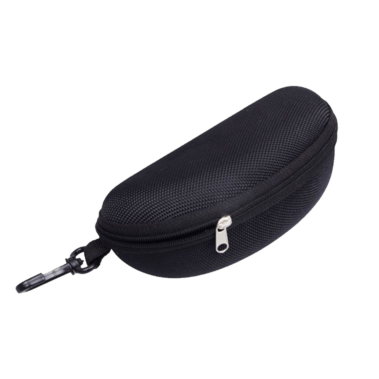 1 Pcs Eyeglass Sunglasses Cases,Sunglasses Case,Portable Travel Zipper Eyeglasses Frame,Glasses Case Hook For Mens And Womens,Portable Eyeglasses Case With Zipper,Hard Sunglasses Case Black